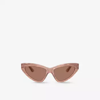 Dg4439 солнцезащитные очки «кошачий глаз» из ацетата Dolce & Gabbana, розовый