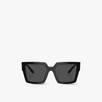 DG4446B солнцезащитные очки из ацетата в квадратной оправе Dolce & Gabbana, черный