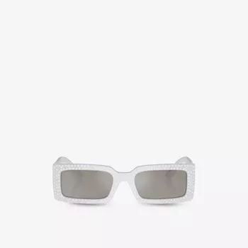 DG4447B солнцезащитные очки из ацетата в прямоугольной оправе Dolce & Gabbana, серый