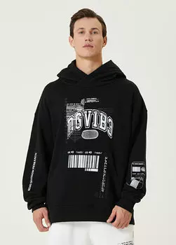 Dgvib3 черный свитшот оверсайз с капюшоном Dolce&Gabbana