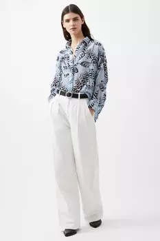 Dia devore v кнопка белая всплывающая подсказка French Connection, синий