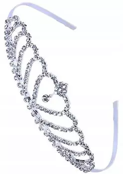 Диадема Корона Тиара СЕРЕБРЯНОЕ Свадебное украшение для волос Edibazzar