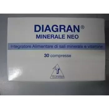 Diagran Minerale Neo 30 Таблетки, покрытые оболочкой, минеральные соли и витамины, добавка Teofarma