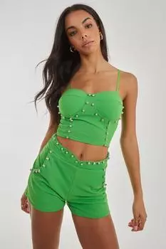 Диаманте Бюстгальтер без косточек Pink Vanilla, зеленый