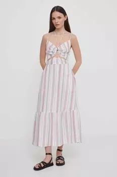 ДИАНА льняное платье Pepe Jeans, мультиколор