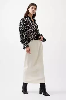 Diandra атласный выгоревший топ French Connection, черный