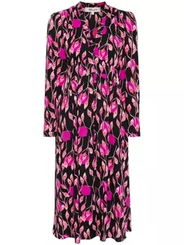 Diane Von Furstenberg креповое платье миди, черный