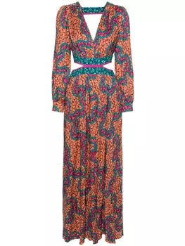 Diane Von Furstenberg платье макси Jenifer, оранжевый