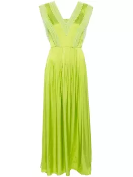 Diane Von Furstenberg платье макси Margot, зеленый