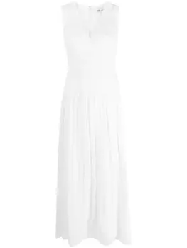 Diane Von Furstenberg платье макси с V-образным вырезом, белый