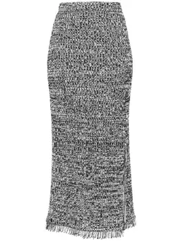 Diane Von Furstenberg юбка миди Emmie в технике кроше, белый