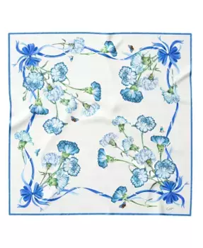Диантус - Шелковый бандана для женщин Elizabetta, синий