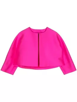 Dice Kayek укороченный атласный жакет, розовый