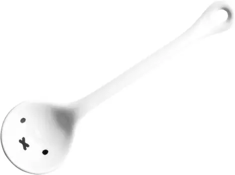 Dick Bruna 401611 Miffy Simple Face Керамическая ложка Miffy Standard, белая Kaneshotouki, White