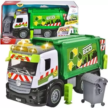 Dickie Toys, Мусоровоз CITY Mercedes, 26 см