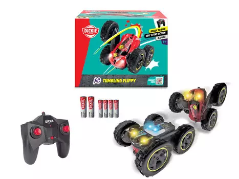 Dickie Toys, Радиоуправляемая машинка Tumbling Flippy, 18 см