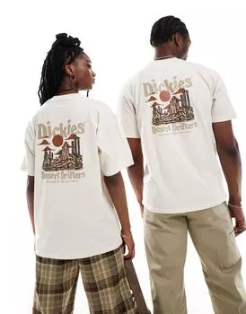Dickies — Chillhowie — кремовая футболка с короткими рукавами и принтом на спине — только на ASOS