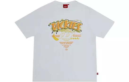 Dickies Футболка прямого кроя унисекс белого цвета SS21