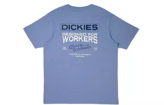 Dickies Футболка унисекс серо-фиолетовая