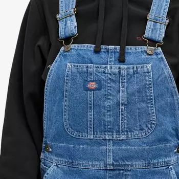 Dickies Классический джинсовый нагрудник, синий
