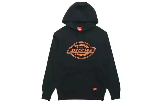 Dickies Мужская толстовка, Черно-оранжевый логотип