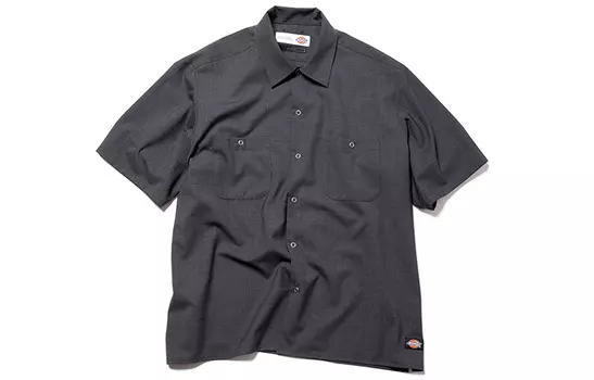 Dickies Рубашка унисекс черного серого цвета