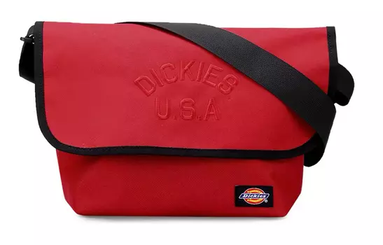 Dickies Сумка-мессенджер из полиэстера, сумка через плечо, обычная, унисекс, винтажный красный