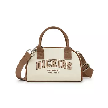 Dickies Сумка Oxford Bowling, сумка Boston, женская сумка через плечо, черно-белая/абрикосово-коричневая/абрикосово-зеленая