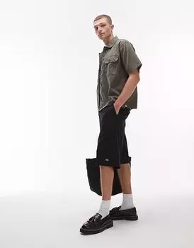 Dickies unionville 13 дюймов плиссированные рабочие шорты черного цвета