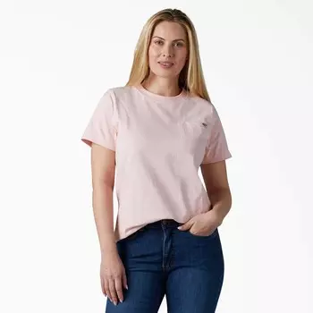 Dickies Женская футболка тяжелого веса с короткими рукавами, цвет Lotus Pink (Lo2)