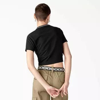 Dickies Женская укороченная футболка Dickies x Lurking Class, цвет Black (Kbk)