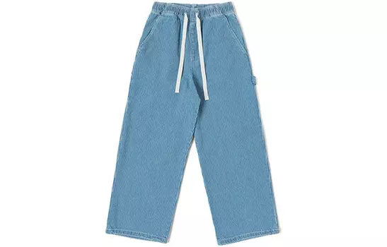 Dickies Женские повседневные брюки, цвет Clear sky blue stripe