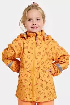 Дождевик Didriksons NORMA KIDS PR JKT 3, оранжевый