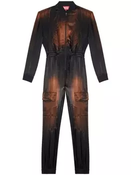 Diesel атласный комбинезон J-Venus, черный