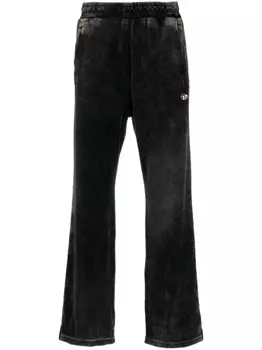 Diesel бархатные спортивные брюки P-Zampband, черный