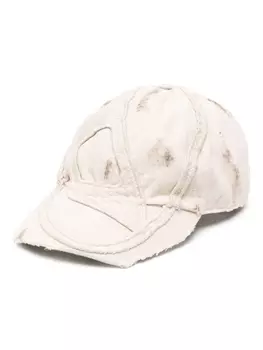 Diesel бейсболка C-Obi-Destr с тисненым логотипом, нейтральный цвет