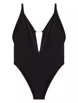 Diesel боди из джерси с декором Oval D, черный