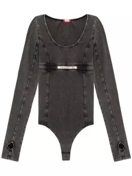 Diesel боди Ufby-Nikla из денима, черный