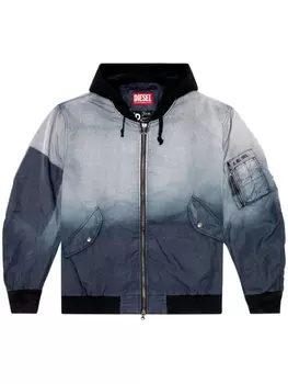 Diesel бомбер J-Common с капюшоном, синий
