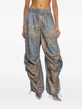 Diesel брюки карго P-Arne-Fem-P1, черный