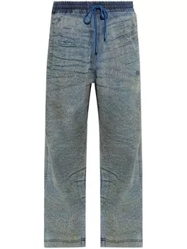 Diesel брюки прямого кроя D-Marti-Fsf, синий