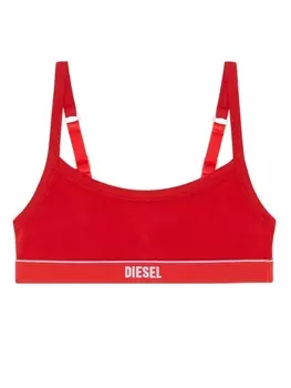 Diesel бюстгальтер-бралетт с логотипом, красный