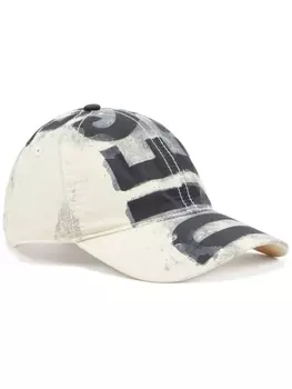 Diesel C-Ewan logo-print baseball cap, белый
