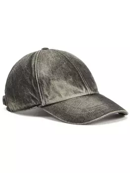Diesel C-LUPUS denim baseball cap, черный