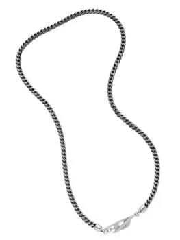 Diesel DX1552040 Ожерелье из драгоценных камней, серебряный