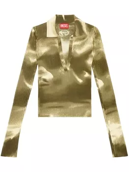 Diesel джемпер M-Briana с эффектом потертости, зеленый