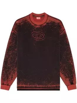 Diesel джемпер с логотипом, красный