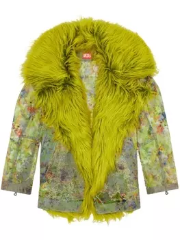 Diesel джинсовая куртка De-Bika-Fse, зеленый