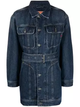 Diesel джинсовая куртка De-Flaminia с поясом, синий