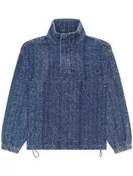 Diesel джинсовая куртка с эффектом букле, синий